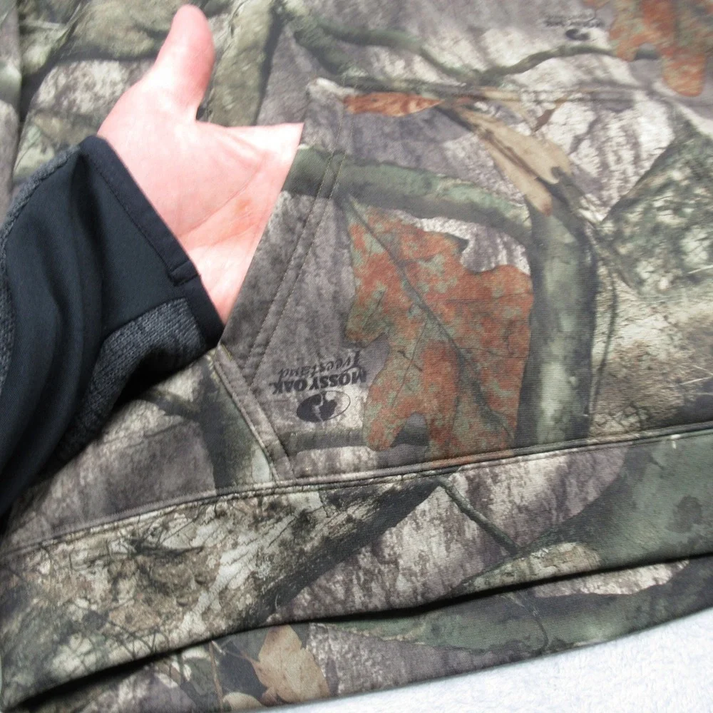 Under Armour Hoodie Youth XL Green Realtree Camo Pullover Fleece Outdoor Hunting